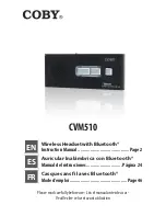 Preview for 1 page of Coby CVM510 Instruction Manual