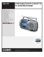 Coby CX-144 Specifications preview