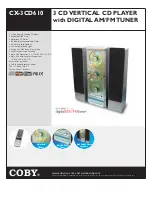 Coby CX-3CD610 Specifications preview