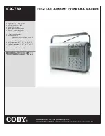 Preview for 1 page of Coby CX-789 Specification