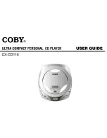 Preview for 1 page of Coby CX-CD115 User Manual