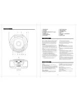 Preview for 3 page of Coby CX-CD237 Operating Instructions