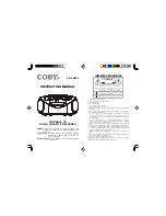 Coby CX-CD249 Instruction Manual preview