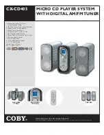 Coby CX-CD405 Brochure preview