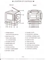 Предварительный просмотр 2 страницы Coby CX-TV1 Instruction Manual