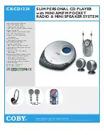 Preview for 1 page of Coby CXCD1234 Brochure