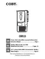 Preview for 1 page of Coby CXR123 Instruction Manual