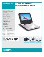 Coby DBTF-DVD7107 Specifications preview