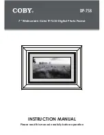 Coby DP-758 Instruction Manual предпросмотр