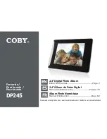 Предварительный просмотр 1 страницы Coby DP245 Instruction Manual