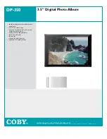 Предварительный просмотр 1 страницы Coby DP350 - Portable Digital Photo Album Specifications