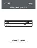 Preview for 1 page of Coby DTV 140 - HDTV Tuner Instruction Manual