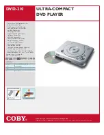 Предварительный просмотр 1 страницы Coby DVD-210 Specifications