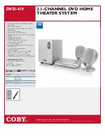 Coby DVD-419 Specifications preview