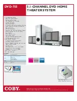 Coby DVD-755 Specifications предпросмотр