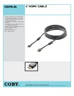 Coby HDMI06 Brochure preview