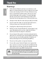 Preview for 6 page of Coby IR850 - Wireless Internet Radio System Instruction Manual