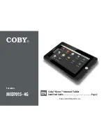 Coby Kyros MID7015-4G Series Quick Start Manual preview