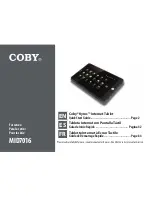Coby Kyros MID7016 Quick Start Manual preview