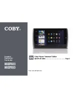 Coby Kyros MID7033 Quick Start Manual preview