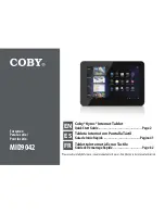 Preview for 1 page of Coby Kyros MID9042 Quick Start Manual