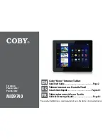 Preview for 1 page of Coby Kyros MID9740 Series Quick Start Manual