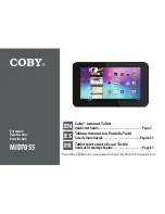 Coby MID7055 Series Quick Start Manual preview