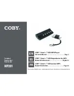 Coby MP-201 2GB Instruction Manual предпросмотр