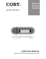 Предварительный просмотр 1 страницы Coby MP-300 1GB Instruction Manual