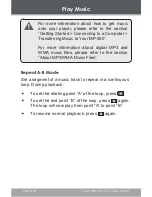 Предварительный просмотр 18 страницы Coby MP-300 1GB Instruction Manual