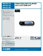 Предварительный просмотр 1 страницы Coby MP-300-2G Specifications