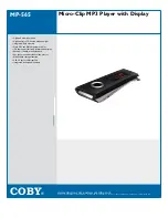 Preview for 1 page of Coby MP-565 Brochure