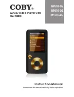 Предварительный просмотр 1 страницы Coby MP-610 1GB Instruction Manual