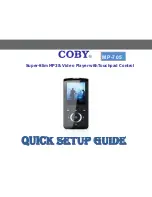 Предварительный просмотр 1 страницы Coby MP-705 Quick Setup Manual