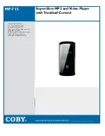 Предварительный просмотр 1 страницы Coby MP-715 1GB Specifications