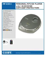 Coby MP-CD511 Brochure предпросмотр