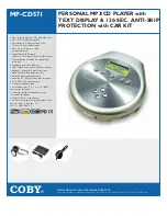 Coby MP-CD571 Datasheet предпросмотр