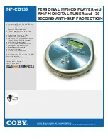 Preview for 1 page of Coby MP-CD935 Brochure