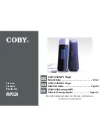 Coby mp320 Quick Start Manual предпросмотр