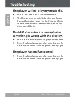 Preview for 34 page of Coby MP600-1G Instruction Manual