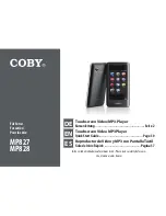 Предварительный просмотр 1 страницы Coby MP827 Quick Start Manual