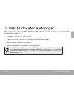 Предварительный просмотр 39 страницы Coby MP827 Quick Start Manual