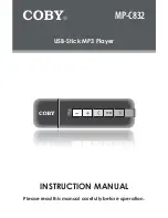 Preview for 1 page of Coby MPC832 - 512 MB Digital Player Instruction Manual