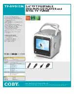 Coby TF-DVD1256 Specifications preview