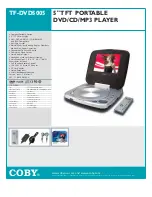 Coby TF-DVD5005 Specifications preview