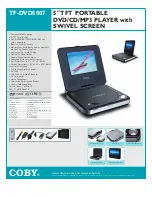 Coby TF-DVD5007 Specifications preview