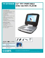 Coby TF-DVD5605 Specifications preview