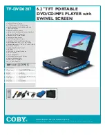 Preview for 1 page of Coby TF-DVD6207 Specifications