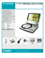 Предварительный просмотр 1 страницы Coby TF-DVD7000 Specifications