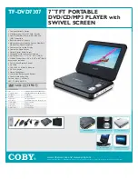 Coby TF-DVD7307 - DVD Player - 3.5 Specifications preview